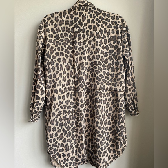Leopard Print Button Down Tunic - Picture 3 of 12